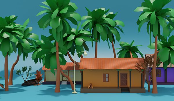 lowpoly-village